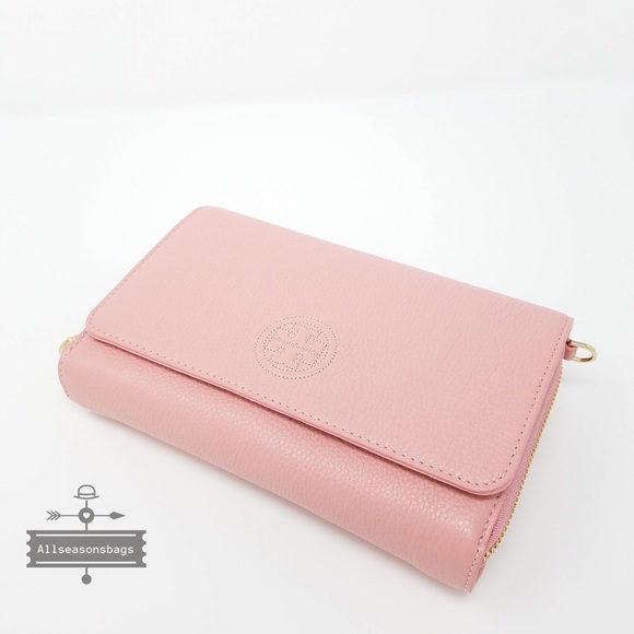 Tory Burch Bombe flat crossbody clutch cameo bag - Picture 4 of 8